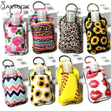 Hand Sanitizer Keychain Holder Travel Bottle Refillable Containers 30ml Flip Cap Reusable Bottles with Keychain Carrier