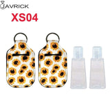 Hand Sanitizer Keychain Holder Travel Bottle Refillable Containers 30ml Flip Cap Reusable Bottles with Keychain Carrier