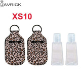 Hand Sanitizer Keychain Holder Travel Bottle Refillable Containers 30ml Flip Cap Reusable Bottles with Keychain Carrier
