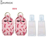 Hand Sanitizer Keychain Holder Travel Bottle Refillable Containers 30ml Flip Cap Reusable Bottles with Keychain Carrier