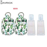 Hand Sanitizer Keychain Holder Travel Bottle Refillable Containers 30ml Flip Cap Reusable Bottles with Keychain Carrier