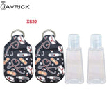 Hand Sanitizer Keychain Holder Travel Bottle Refillable Containers 30ml Flip Cap Reusable Bottles with Keychain Carrier