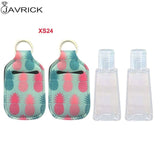 Hand Sanitizer Keychain Holder Travel Bottle Refillable Containers 30ml Flip Cap Reusable Bottles with Keychain Carrier