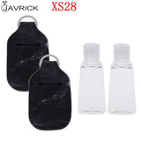 Hand Sanitizer Keychain Holder Travel Bottle Refillable Containers 30ml Flip Cap Reusable Bottles with Keychain Carrier