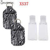 Hand Sanitizer Keychain Holder Travel Bottle Refillable Containers 30ml Flip Cap Reusable Bottles with Keychain Carrier