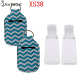 Hand Sanitizer Keychain Holder Travel Bottle Refillable Containers 30ml Flip Cap Reusable Bottles with Keychain Carrier