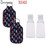 Hand Sanitizer Keychain Holder Travel Bottle Refillable Containers 30ml Flip Cap Reusable Bottles with Keychain Carrier
