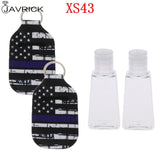 Hand Sanitizer Keychain Holder Travel Bottle Refillable Containers 30ml Flip Cap Reusable Bottles with Keychain Carrier