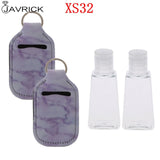 Hand Sanitizer Keychain Holder Travel Bottle Refillable Containers 30ml Flip Cap Reusable Bottles with Keychain Carrier