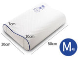 Mlily Memory Foam Bed Orthopedic Pillow for Neck Pain Sleeping with Embroidered Pillowcase 60*30cm