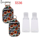 Hand Sanitizer Keychain Holder Travel Bottle Refillable Containers 30ml Flip Cap Reusable Bottles with Keychain Carrier