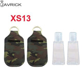 Hand Sanitizer Keychain Holder Travel Bottle Refillable Containers 30ml Flip Cap Reusable Bottles with Keychain Carrier